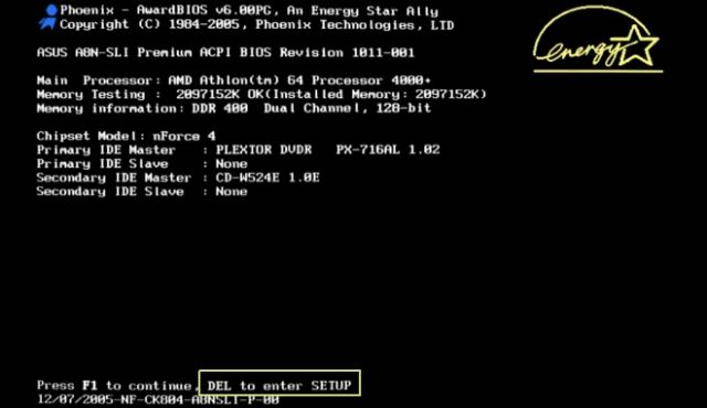 Cómo entrar en la BIOS